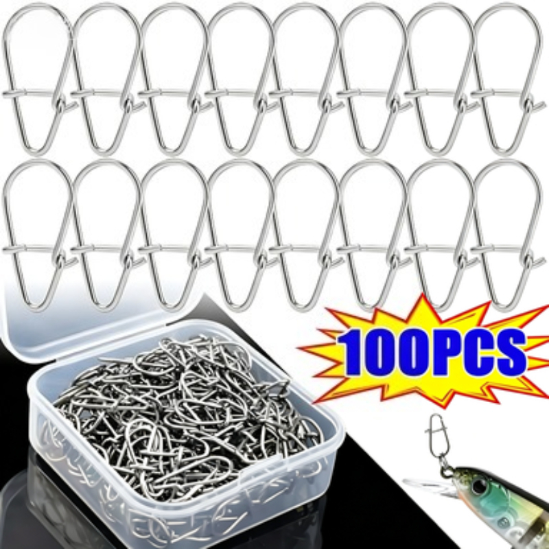 Fishing Hook Stainless Steel - 100 unidades de accesorios de pesca