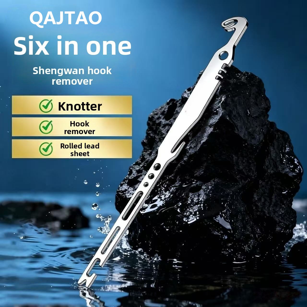 Fishing Hook Sharpener - QAJTAO, juego de 4 piezas, extractor