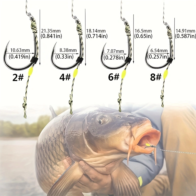 YOTO 8 piezas de aparejos de p - Fishing Hook Assortment reseña y precio